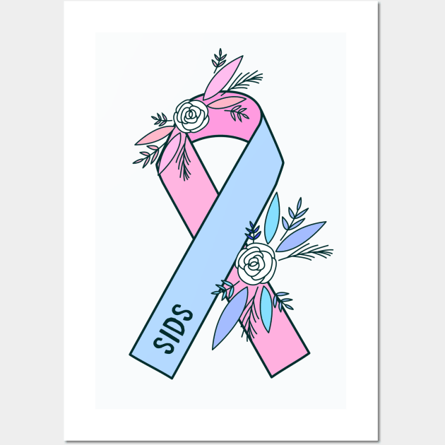 SIDS Awareness Sudden Infant Death Syndrome Wall Art by Sloth Station